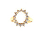 Pre Owned 14ct Opal and CZ Cluster Ring ZN231 Pre Owned 14ct Opal and CZ Cluster Ring ZN231